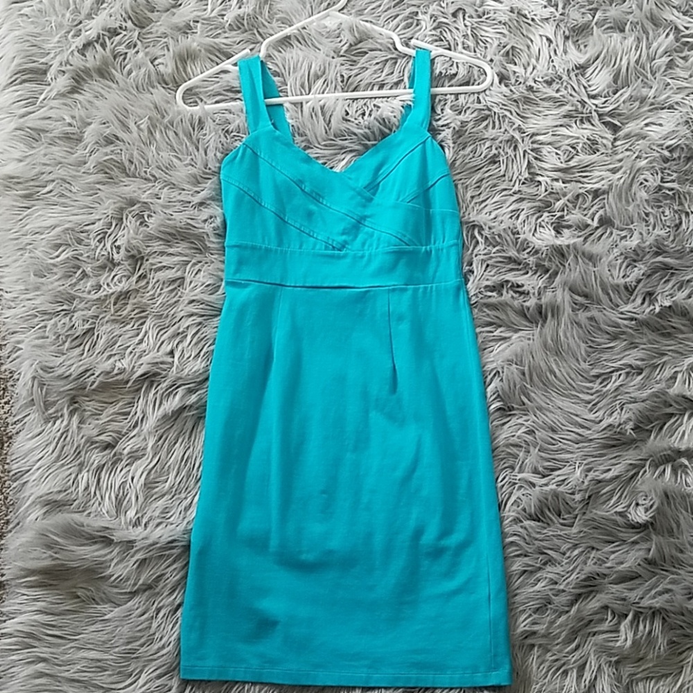 Turquoise bodycon dress